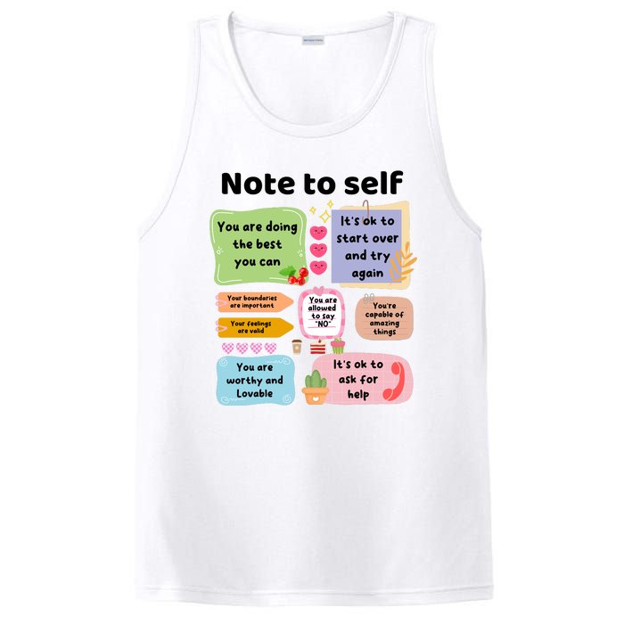 Counselor Note To Self Mental Health School Psychologist PosiCharge Competitor Tank