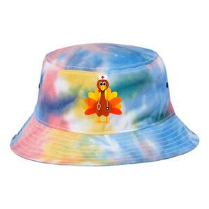 Cute Nurse Thanksgiving Turkey Tie Dye Newport Bucket Hat