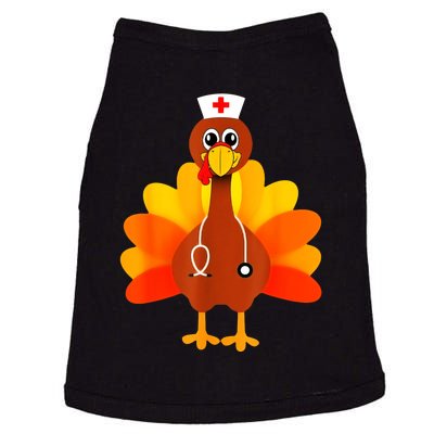 Cute Nurse Thanksgiving Turkey Doggie Tank