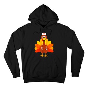 Cute Nurse Thanksgiving Turkey Hoodie