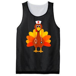 Cute Nurse Thanksgiving Turkey Mesh Reversible Basketball Jersey Tank