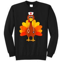 Cute Nurse Thanksgiving Turkey Tall Sweatshirt