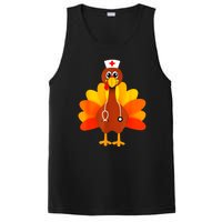 Cute Nurse Thanksgiving Turkey PosiCharge Competitor Tank