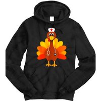 Cute Nurse Thanksgiving Turkey Tie Dye Hoodie