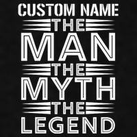Custom Name The Man The Myth The Legend Ladies PosiCharge Tri-Blend Wicking Tank