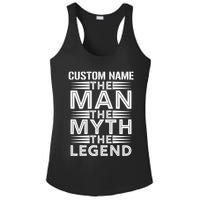 Custom Name The Man The Myth The Legend Ladies PosiCharge Competitor Racerback Tank