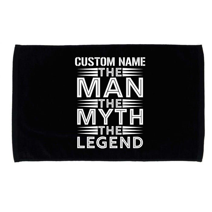 Custom Name The Man The Myth The Legend Microfiber Hand Towel