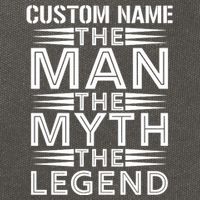 Custom Name The Man The Myth The Legend Cotton Canvas Backpack