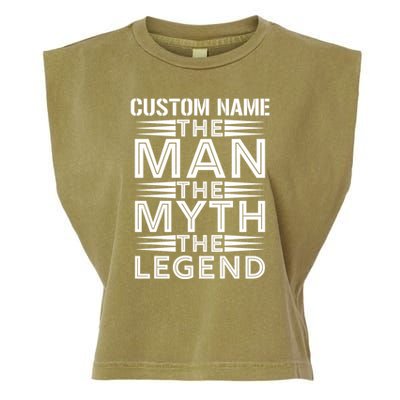 Custom Name The Man The Myth The Legend Garment-Dyed Women's Muscle Tee