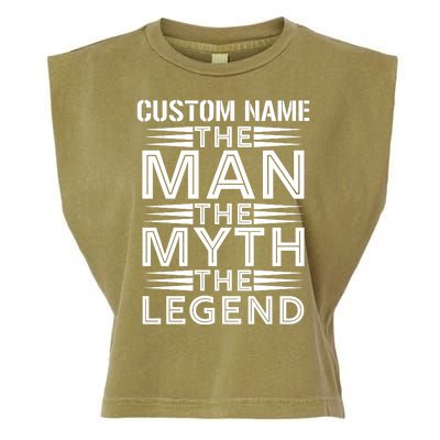 Custom Name The Man The Myth The Legend Garment-Dyed Women's Muscle Tee