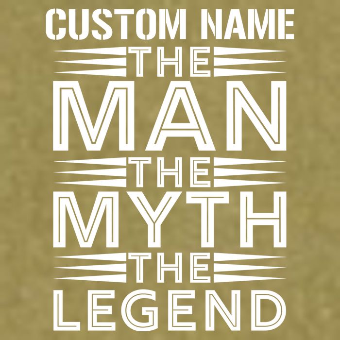 Custom Name The Man The Myth The Legend Garment-Dyed Women's Muscle Tee