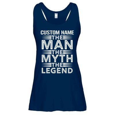 Custom Name The Man The Myth The Legend Ladies Essential Flowy Tank