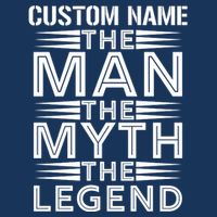 Custom Name The Man The Myth The Legend Flat Bill Trucker Hat