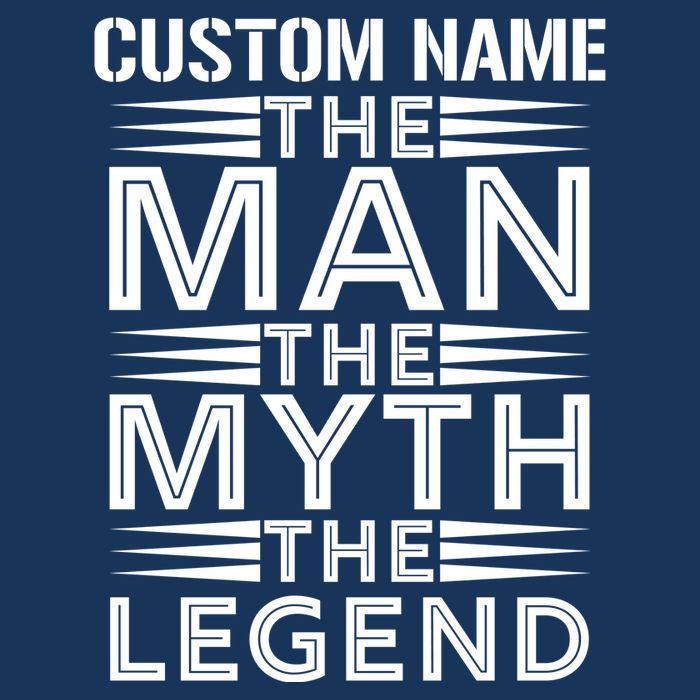 Custom Name The Man The Myth The Legend Flat Bill Trucker Hat