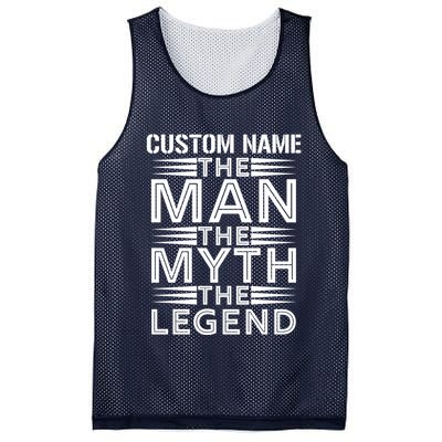 Custom Name The Man The Myth The Legend Mesh Reversible Basketball Jersey Tank