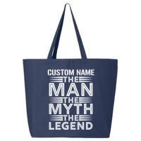 Custom Name The Man The Myth The Legend 25L Jumbo Tote