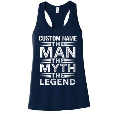 Custom Name The Man The Myth The Legend Womens Tank Top