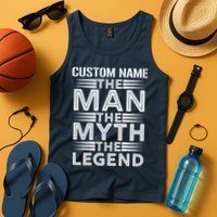 Custom Name The Man The Myth The Legend Tank Top