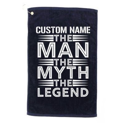 Custom Name The Man The Myth The Legend Golf Towel
