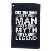 Custom Name The Man The Myth The Legend Golf Towel