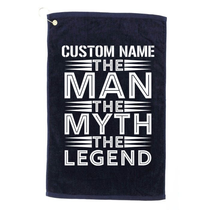 Custom Name The Man The Myth The Legend Golf Towel