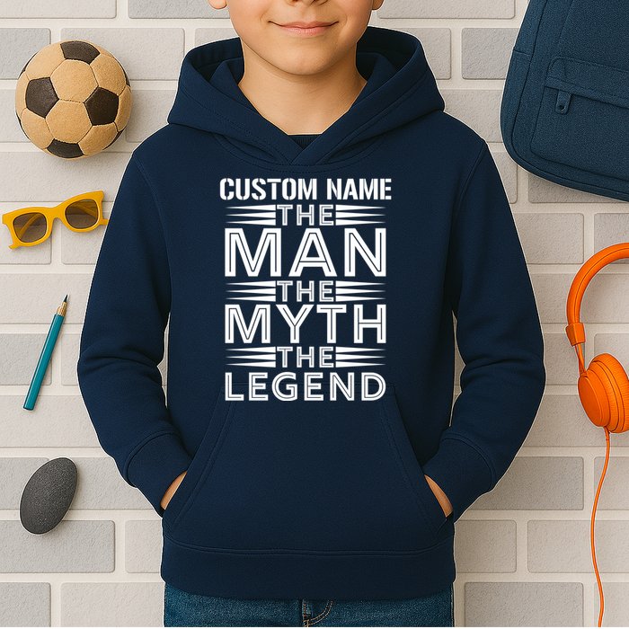Custom Name The Man The Myth The Legend Kids Hoodie
