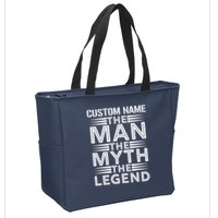 Custom Name The Man The Myth The Legend Zip Tote Bag