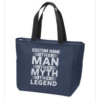 Custom Name The Man The Myth The Legend Zip Tote Bag