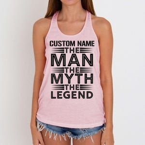 Custom Name The Man The Myth The Legend Women's Knotted Racerback Tank