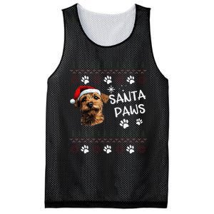 Cute Norfolk Terrier Dog Ugly Christmas Santa Paws Mesh Reversible Basketball Jersey Tank