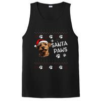 Cute Norfolk Terrier Dog Ugly Christmas Santa Paws PosiCharge Competitor Tank