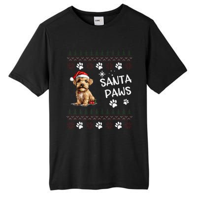 Cute Norfolk Terrier Dog Ugly Christmas Santa Paws Tall Fusion ChromaSoft Performance T-Shirt