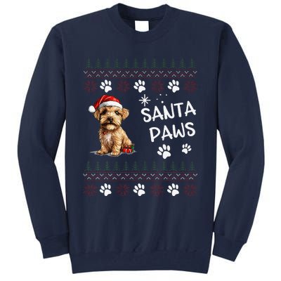 Cute Norfolk Terrier Dog Ugly Christmas Santa Paws Tall Sweatshirt