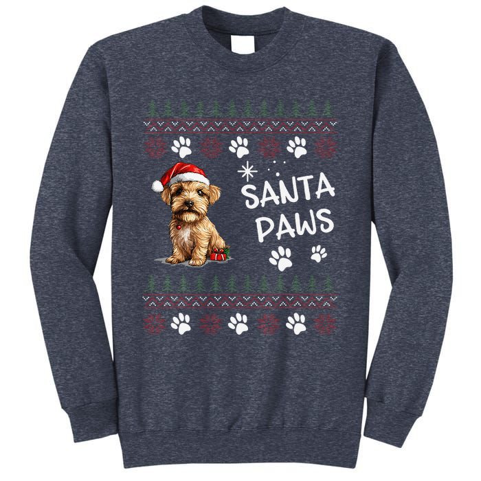 Cute Norfolk Terrier Dog Ugly Christmas Santa Paws Sweatshirt