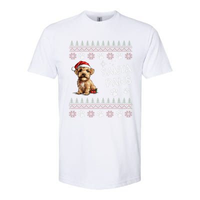 Cute Norfolk Terrier Dog Ugly Christmas Santa Paws Softstyle CVC T-Shirt