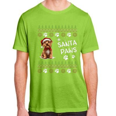 Cute Norfolk Terrier Dog Ugly Christmas Santa Paws Adult ChromaSoft Performance T-Shirt