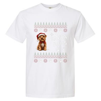 Cute Norfolk Terrier Dog Ugly Christmas Santa Paws Garment-Dyed Heavyweight T-Shirt