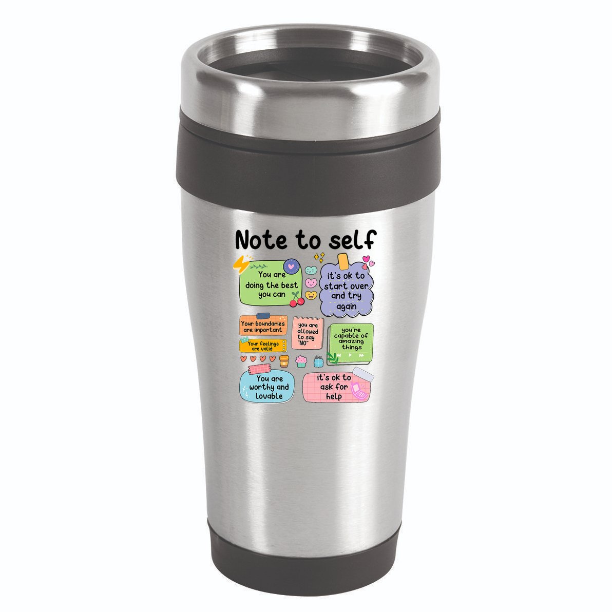 Counselor Note To Self Mental Health School Psychologist 16oz Travel Tumbler