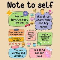 Counselor Note To Self Mental Health School Psychologist Drawstring Bag