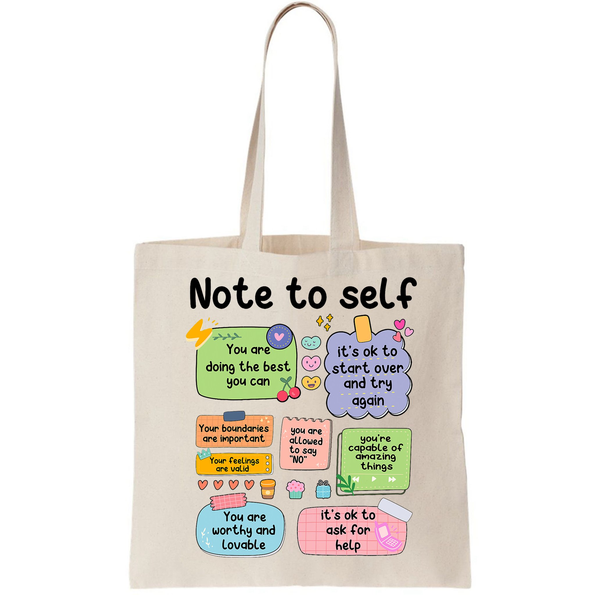 Counselor Note To Self Mental Health School Psychologist Bag