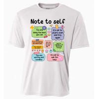 Counselor Note To Self Mental Health School Psychologist Cooling Performance Crew T-Shirt