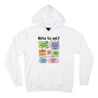 Counselor Note To Self Mental Health School Psychologist Hoodie