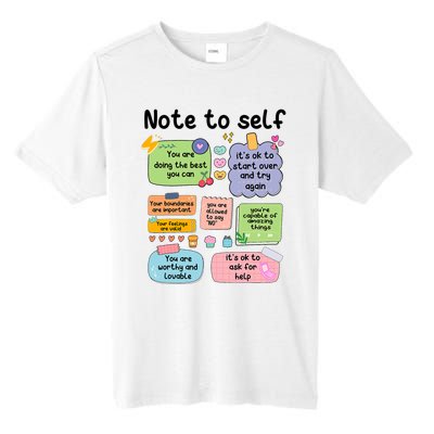 Counselor Note To Self Mental Health School Psychologist Tall Fusion ChromaSoft Performance T-Shirt