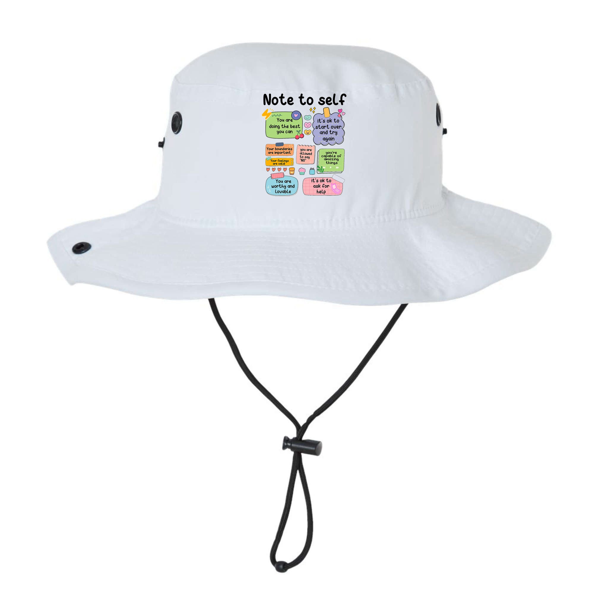 Counselor Note To Self Mental Health School Psychologist Bucket Hat
