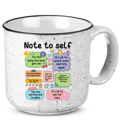 Counselor Note To Self Mental Health School Psychologist 15oz Campfire Ceramic Mug