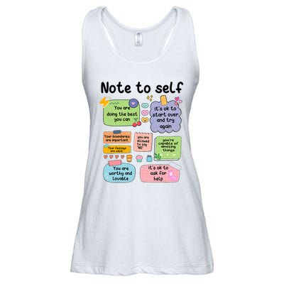 Counselor Note To Self Mental Health School Psychologist Ladies Essential Flowy Tank