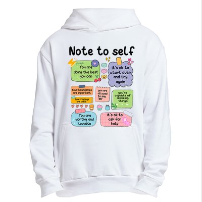 Counselor Note To Self Mental Health School Psychologist Urban Pullover Hoodie