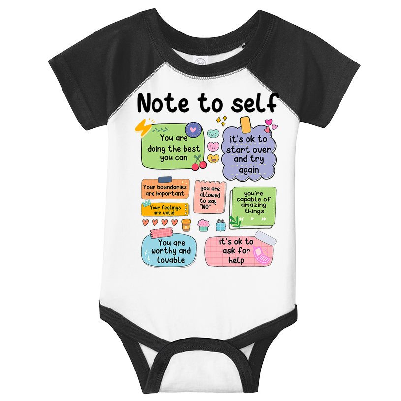 Counselor Note To Self Mental Health School Psychologist Infant Baby Jersey Bodysuit