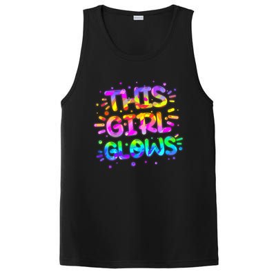 Cute Neon This Girl Glows PosiCharge Competitor Tank