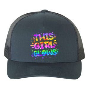 Cute Neon This Girl Glows Yupoong Adult 5-Panel Trucker Hat